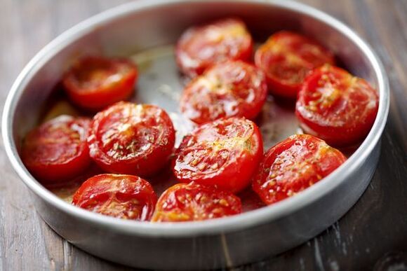 potensi artırmak için pişmiş domates
